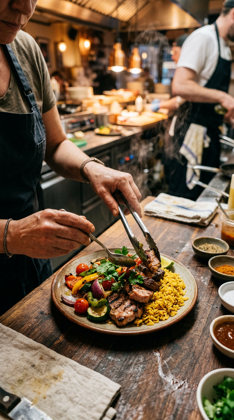 Reel de muestra para restaurante: El plato del día, recién salido de la cocina.